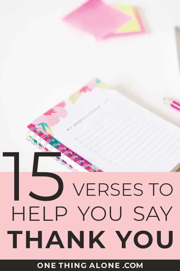 15 útiles versículos bíblicos de agradecimiento (ideales para tarjetas)