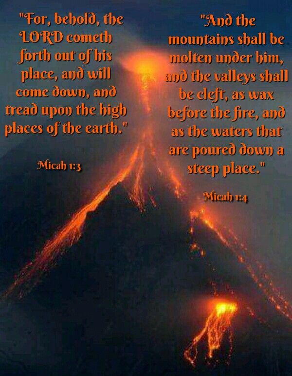 22 آیه مهم کتاب مقدس درباره آتشفشان ها (فوران و گدازه)