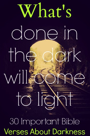 30 versets bíblics importants sobre la foscor i la llum (EL MAL)