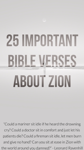 50 versículos bíblicos épicos sobre Sión (¿Qué es Sión en la Biblia?)