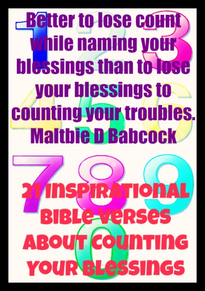 21 инспиративни библиски стихови за броење на вашите благослови