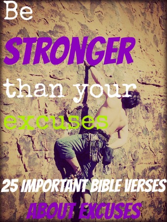 25 důležitých biblických veršů o výmluvách